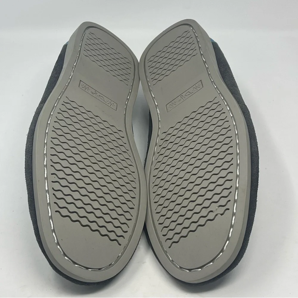 Dije California Loafers Mens 11 Blue Gray Suede Slip On Moccasins Boat Shoes - Picture 13 of 14